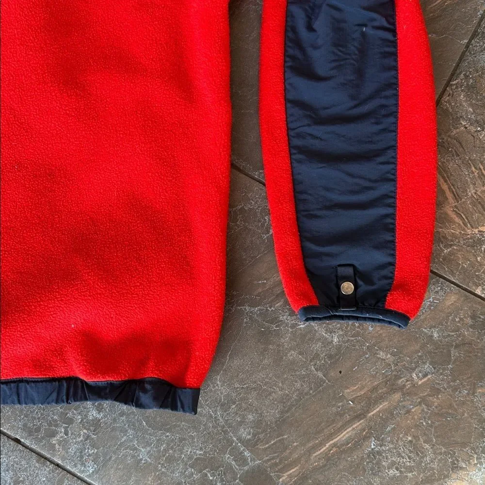 THE NORTH FACE Denali Fleece Full Zip Jacket Red/Blue Youth XL Vintage